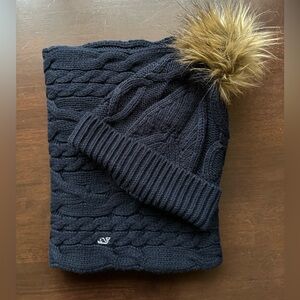 Vineyard Vines Navy Winter Matching Scarf and Hat NWOT